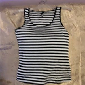 Black and white tank top